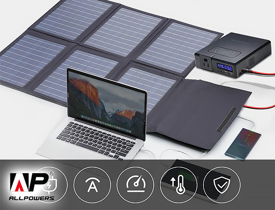 Allpowers: SP026 Polysilicon Foldable Solar Panel 60W